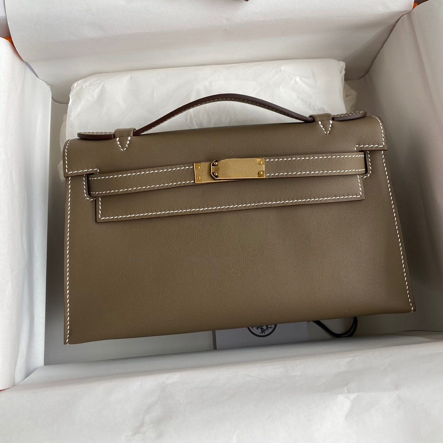 12A Designer Bag mini pochette bag Real Cowhide Leather Mini Evening Bag Gold and Silver Hardware Handcrafted with Wax Thread Women Handbag With Gift Box swfit top