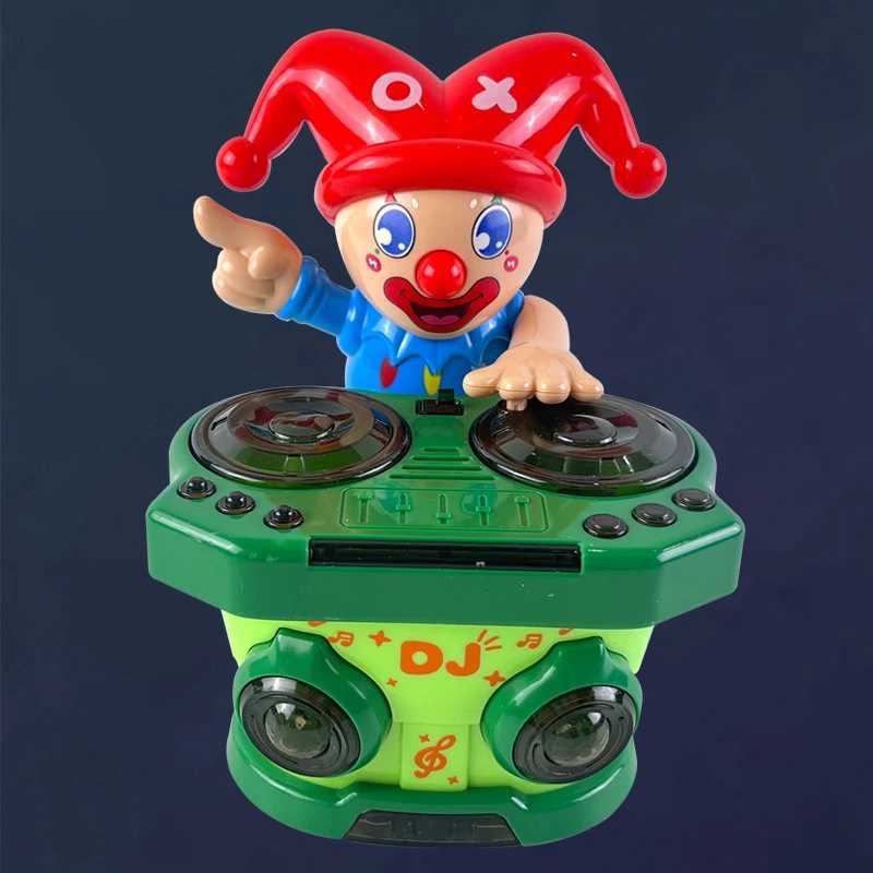 Clown DJ Toy with Music and Moving Turntable Interactive Playset for Kids Develops Imagination and Motor Skills C250913