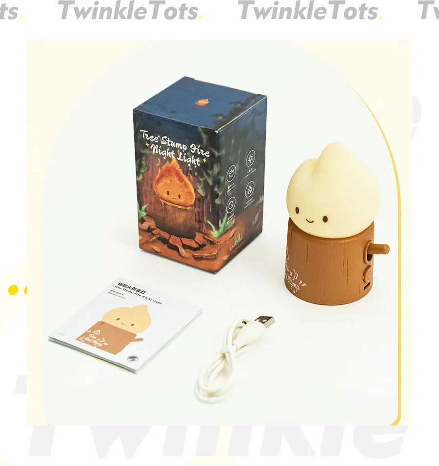 Flame Candle Night Lights USB Rechargeable Lighting Creative Bedside Room Decoration LED Lamp C250913