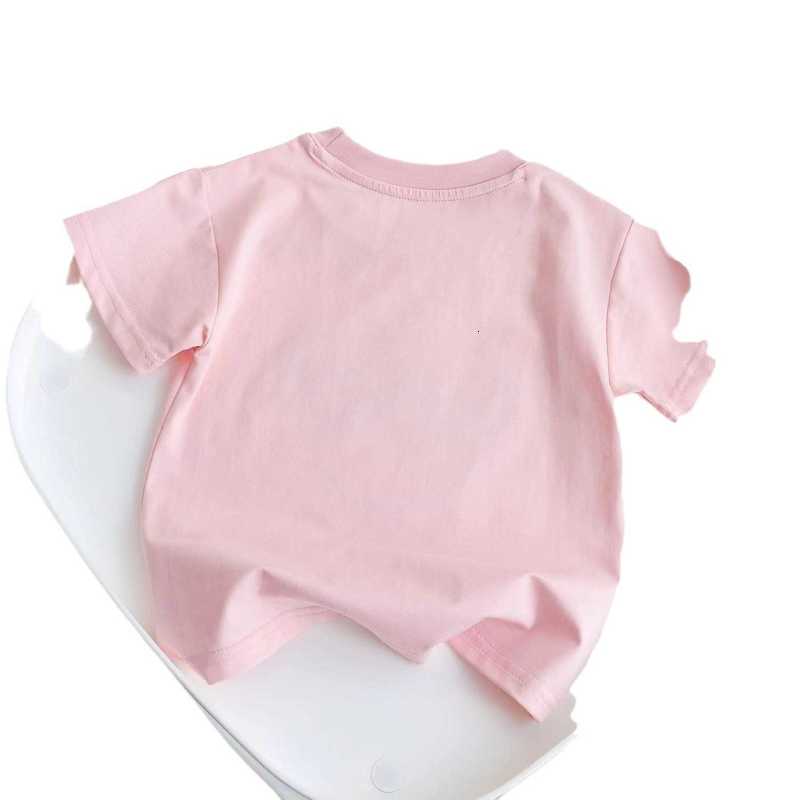 Girls Cartoon Cotton Short Sleeve 2024 Summer New Three-Dimensional Bear Little Girl Western Style Sweet T-Shirt