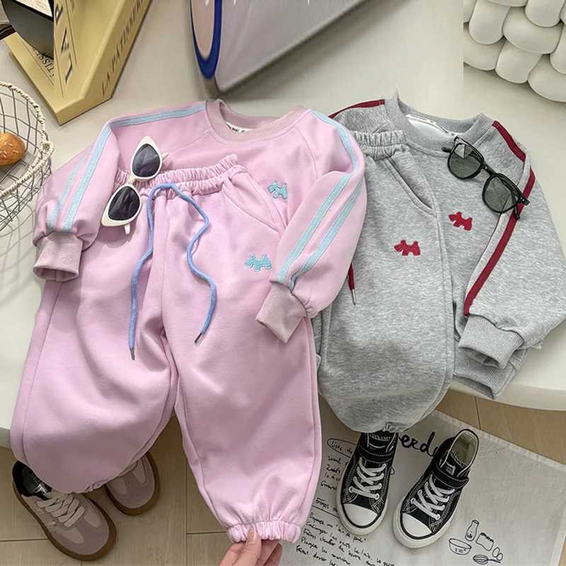 Boys Girls Autumn Sets Childrens Spring Clothes Suit Kids Fashion SweatshirtsPants 2Pcs Outfits Teenager Sports Clothing 114Y C250913