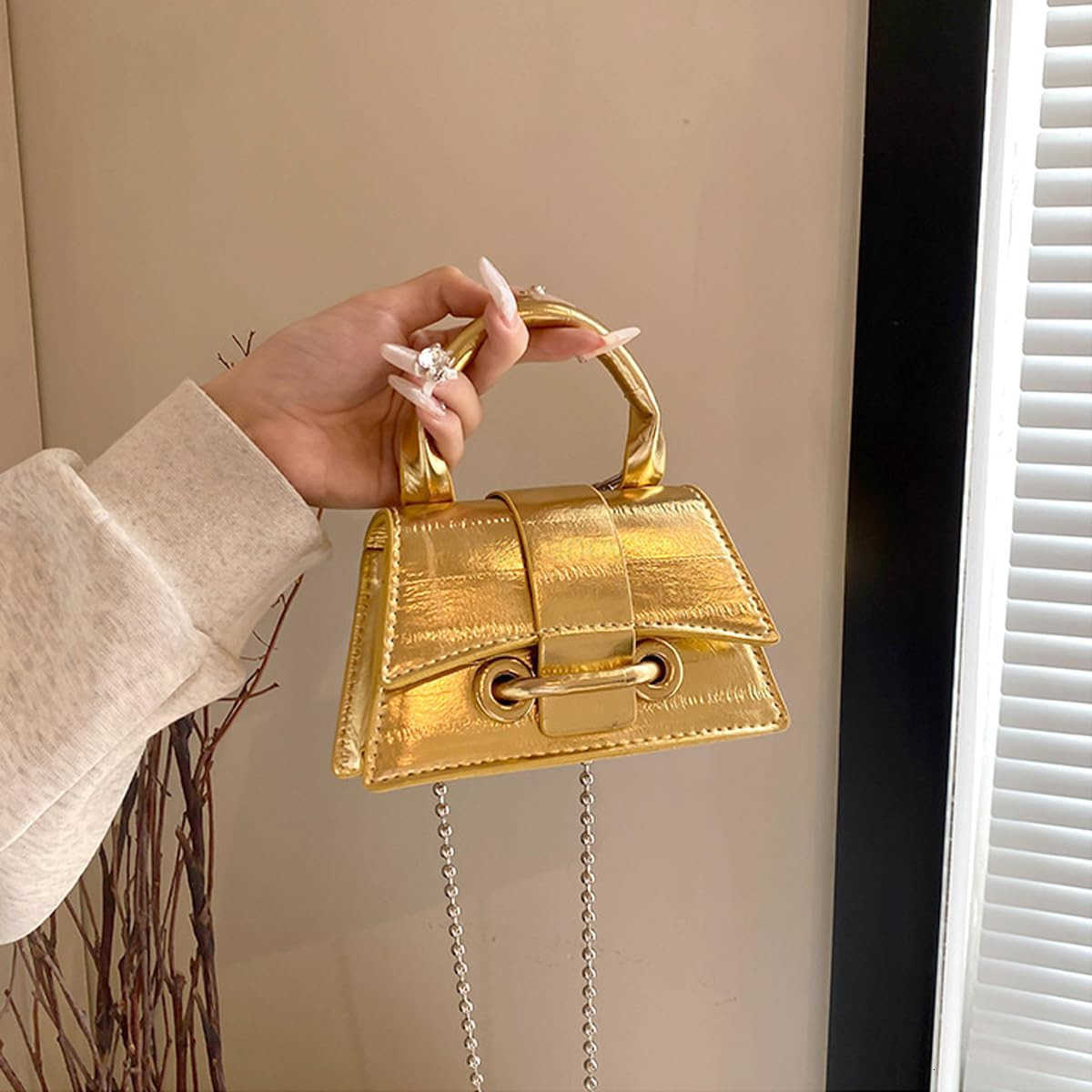 Mini Purses for Women Y2K Purses Top Handle Crossbody Bag Clutch Shoulder Handbag for Cocktail Party Prom WeddingW250913