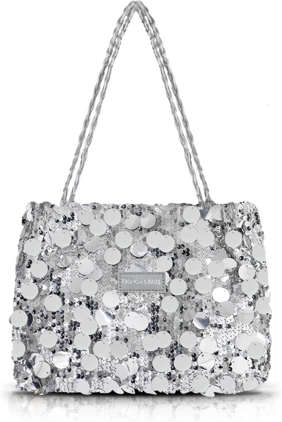 Sparkly Purses for Women Womens Totes Bags with Zipper and Leather Handle Trendy Glitter Purses for WomenW250913