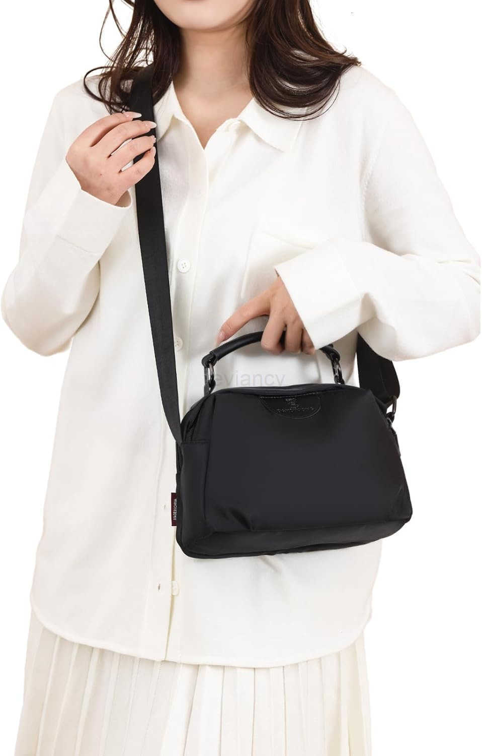 Crossbody Bags for Women Small Shoulder Bag Nylon Simple Purse with Zipper Lightweight Casual Mini PurseW250913