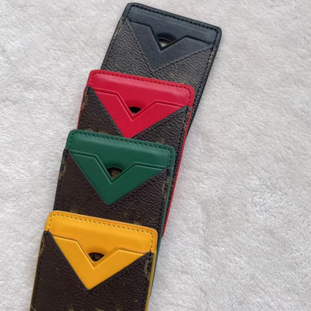 Designer MagSafe iPhone Magnetic Card Holder Strong Magnet Back Mount for iPhone 12-17 Blocking Slim Wallet with 2 Card Slots Phone Card Pouch Luxury