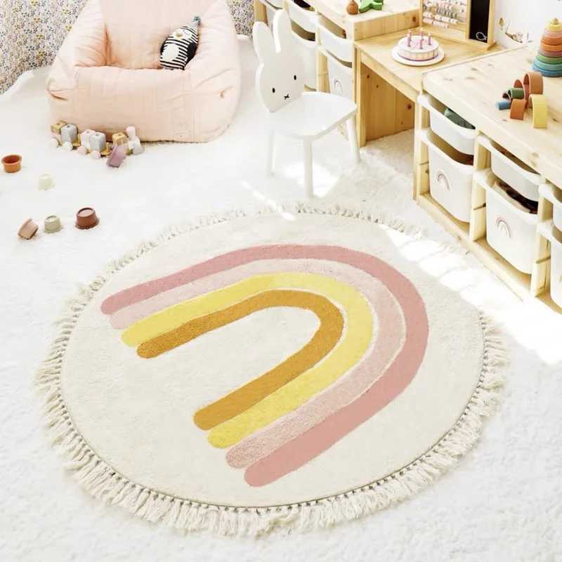 VIKAMA Cartoon Fresh Imitation Cashmere Washed Back Carpet Childrens Room Bedroom Swivel Chair Easy Care Carpet Home Decoration C250913