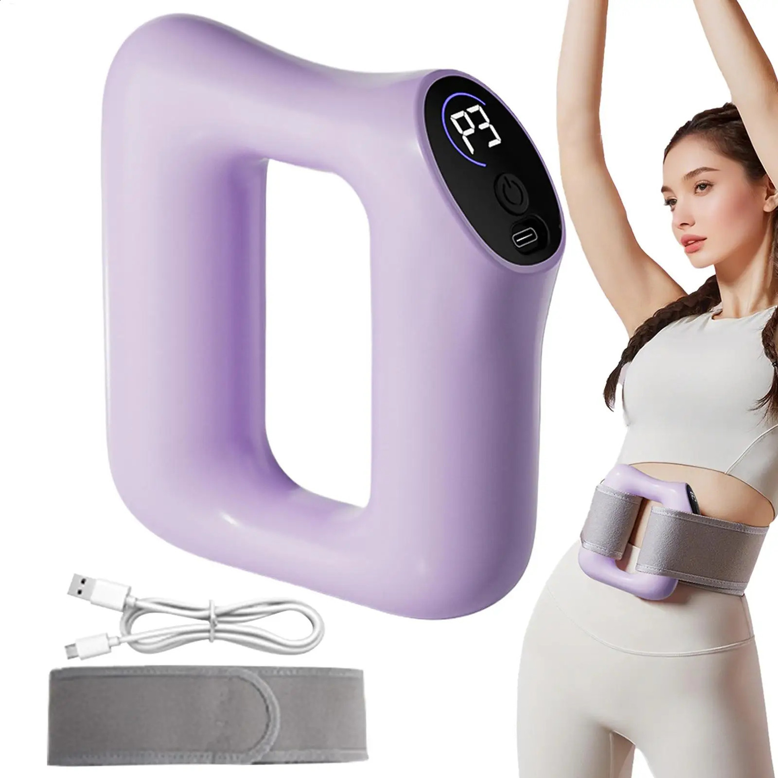 Multifunctional FullBody Fascia Ring Exercise Vibration Fitness Massager Fat Burning Shaping Fat Slinger Deep Tissue Massage 250912