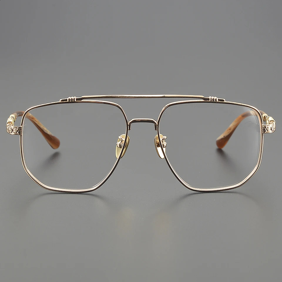 2025 Optical Fashion Pilot Men and Women Driving Prescription Glasses High Quality Polygonal Large Frame 250912