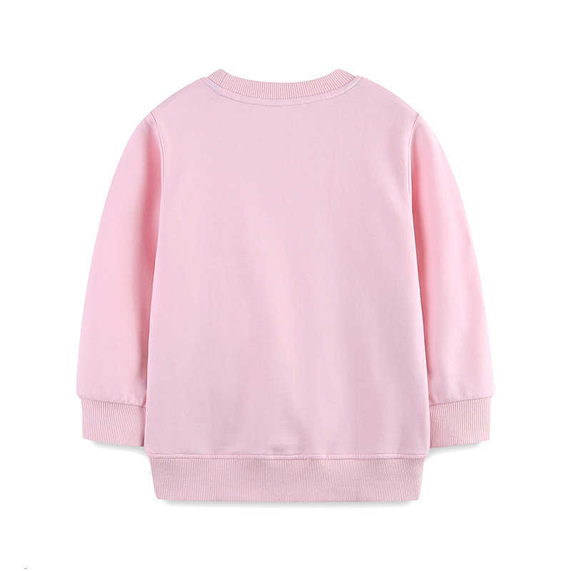 25 Autumn New Girls Sweatshirt Children's Sweatshirt Knitted Cotton Rainbow Print Children's Sweatshirt