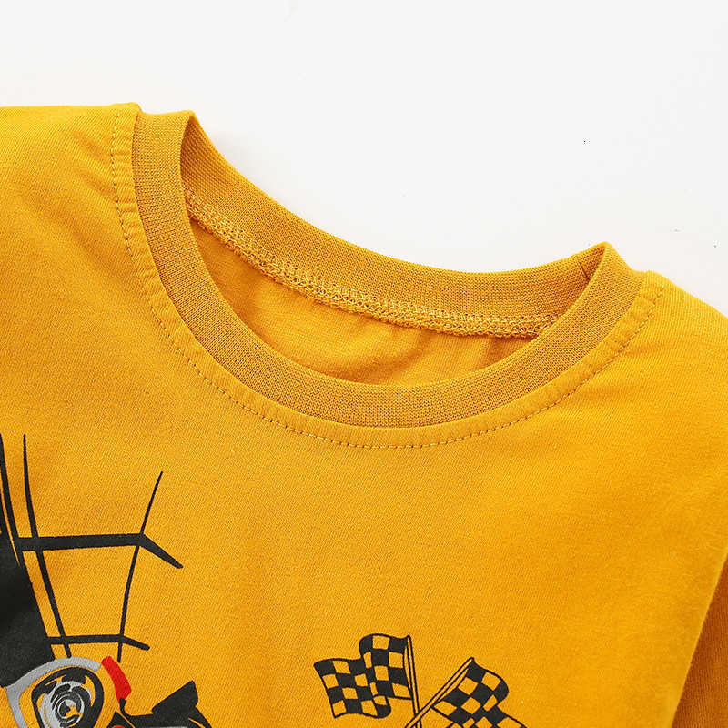New Children's Clothing T-Shirt Autumn Winter Boys Long Sleeve Baby Boys Big Kids Casual Tops Pure Cotton Base Shirt