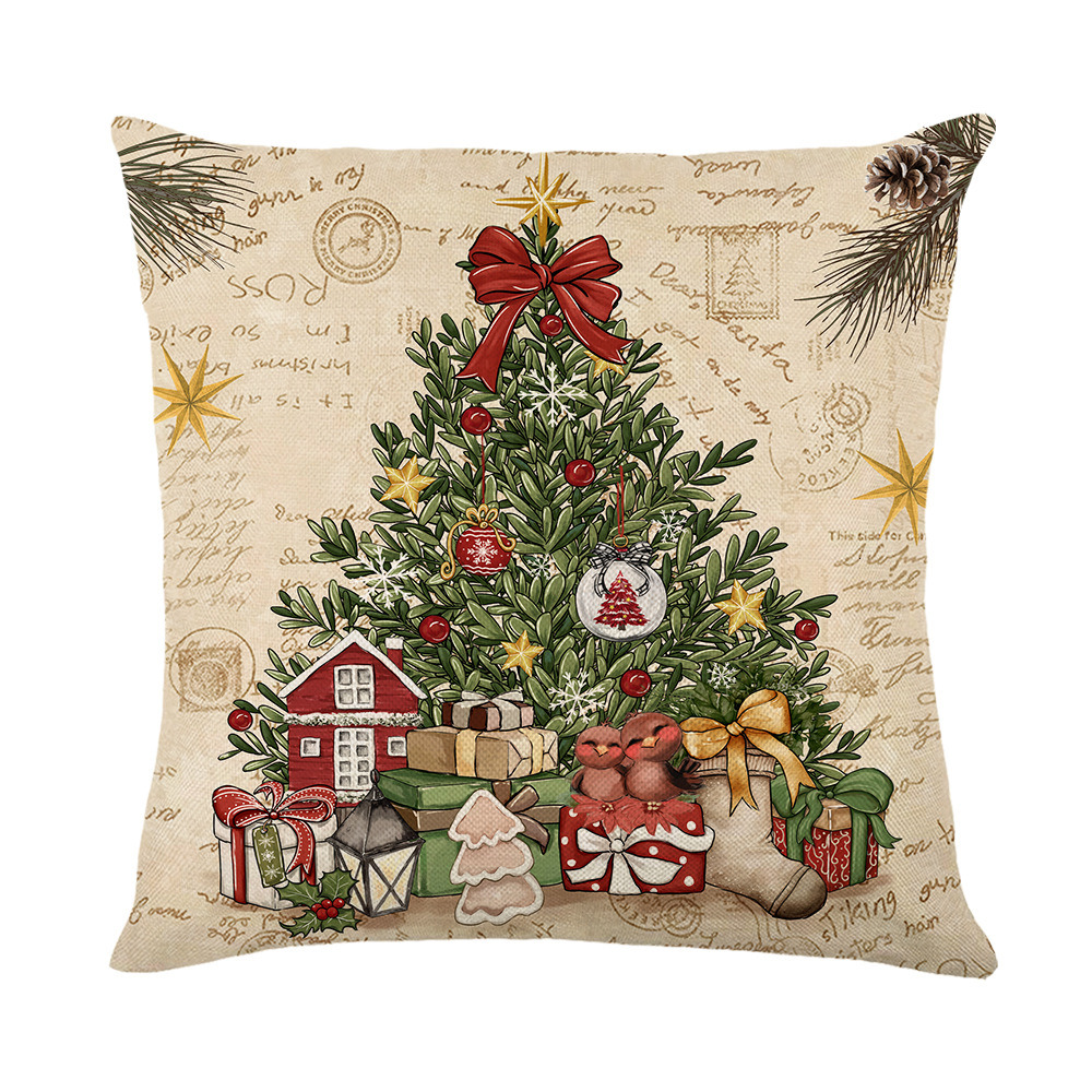 Premium Christmas Pillow Cover with Core free Polyester Bedhead Cushion, Amazon's New Sofa Pillow Pillow Case