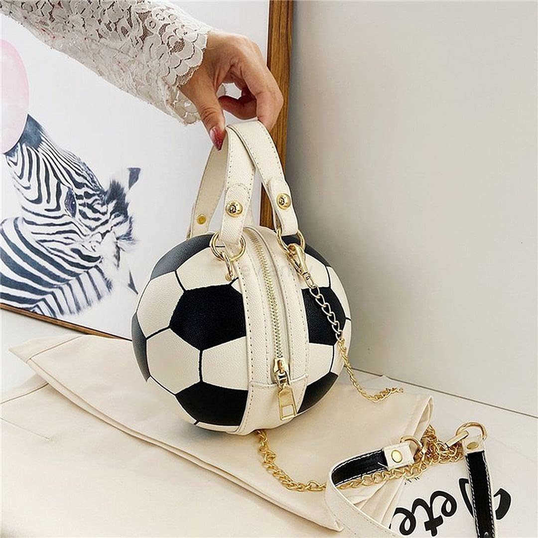 Basketball Shaped Cross Body Bag Round Handbag PU Leather Messenger Shoulder Bag Personality Purses for WomenW250913