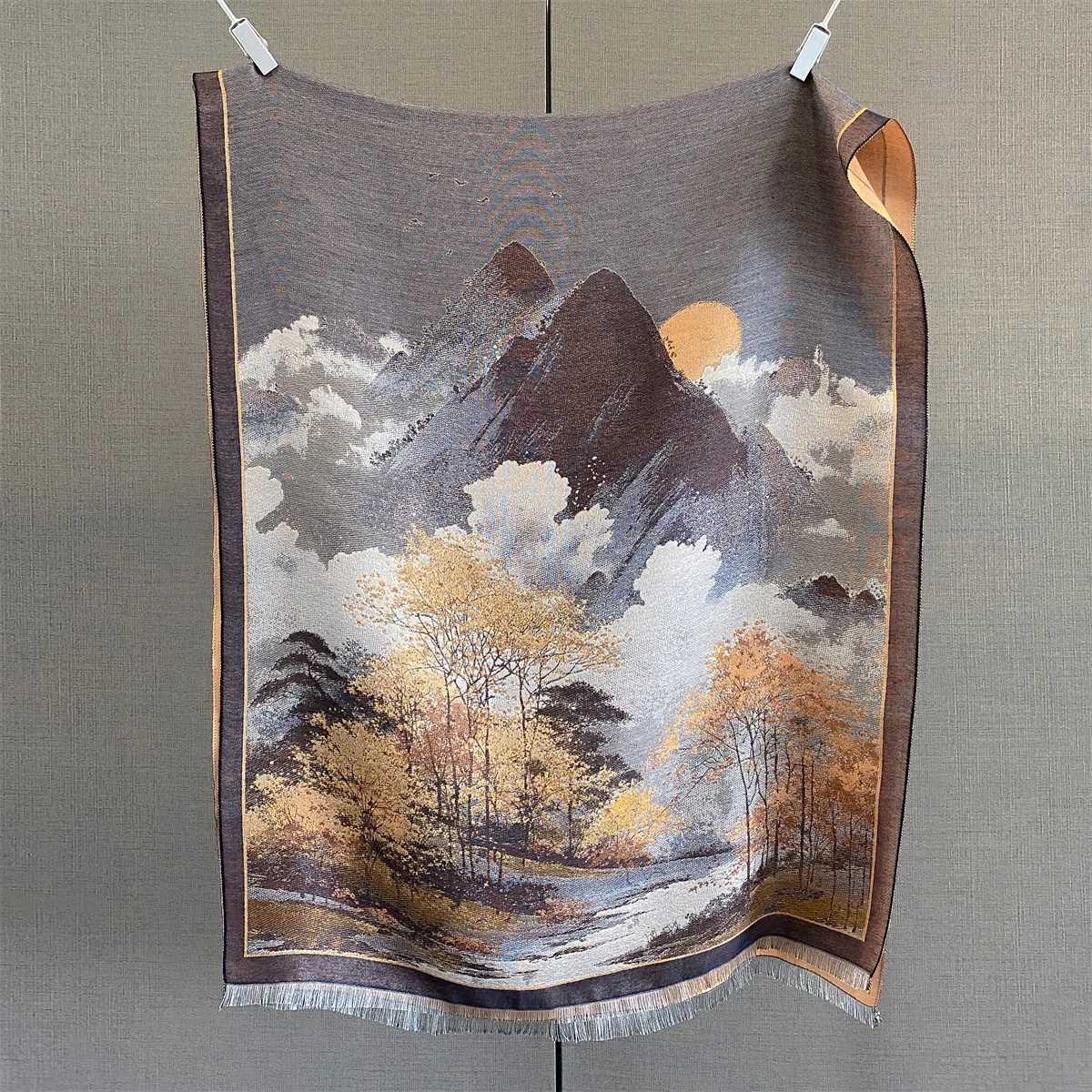 Luxury 70185cm Warm Scarf For Wen Tassel Shawl Imitation Cashmere Pashmina Warps AutumnWinter Coldproof Windproof Blanket G250912