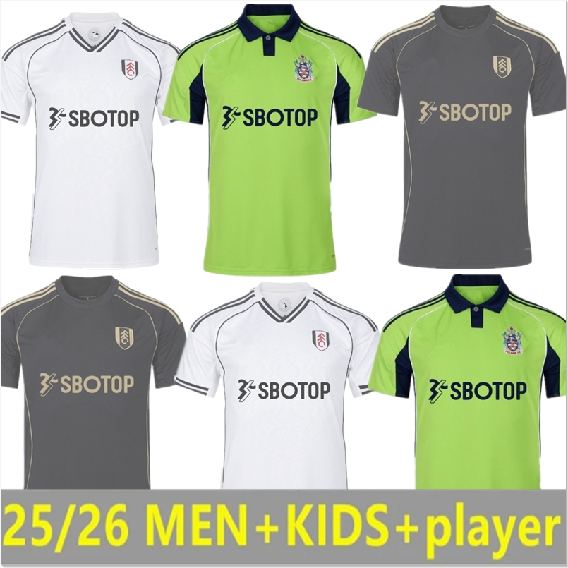 NEW 25 26 Fulham SMITH ROWE MUNIZ ANDREAS CAIRNEY RAUL FULHAMS football shirt soccer Jerseys MITROVIC ROBINSON 2025 2026 WILSON Men kids Children kit set tops