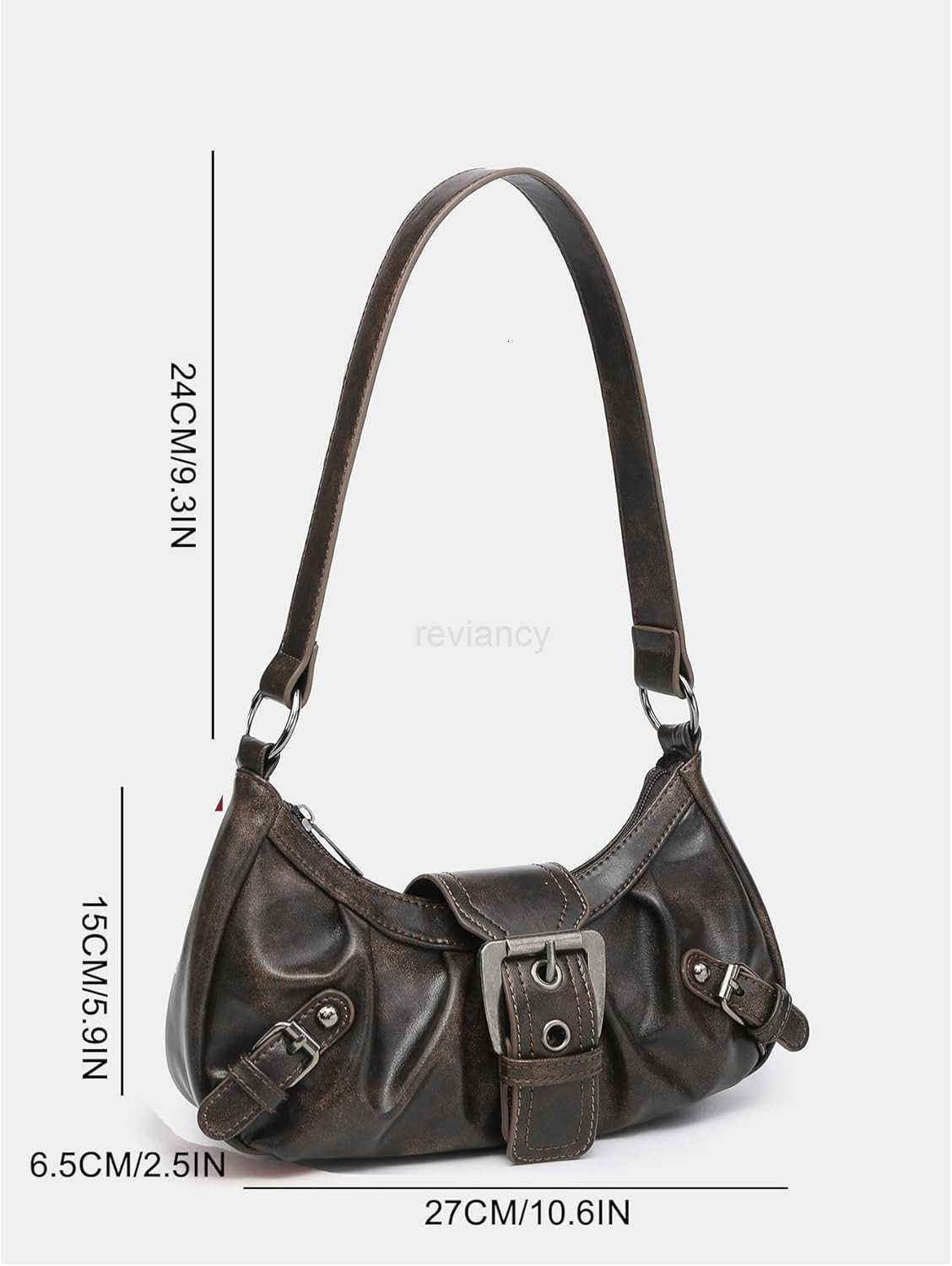 Womens Handbag Bag Y2K Top Handle Shoulder Purse Hobo CluTCh Bags Small Goth Studded Punk PursesW250913