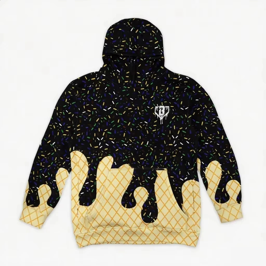 2025 Adult ren Mens and Womens Ice Cream Series 3D Printed Outdoor Comfortable Sports Neutral Trendy High Quality Hoodie 250912