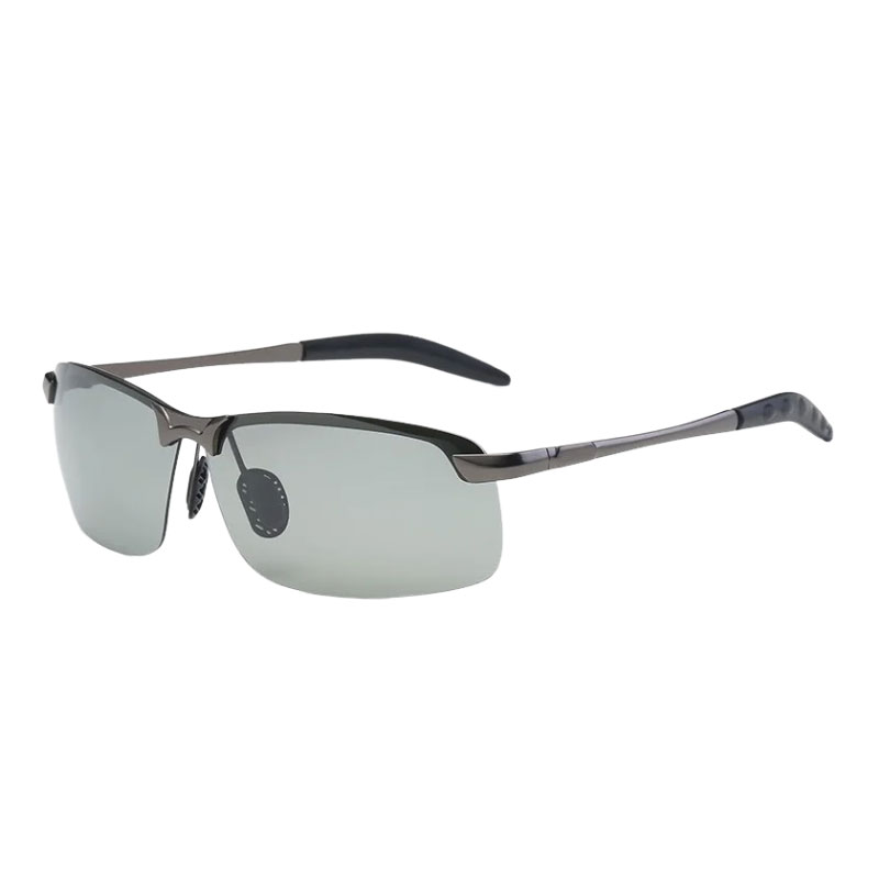 Men Photochromic Polarized Sunglasses Driving Fishing Chameleon Glasses Change Color Sun Glasses Day Night Vision UV400 Eyewear