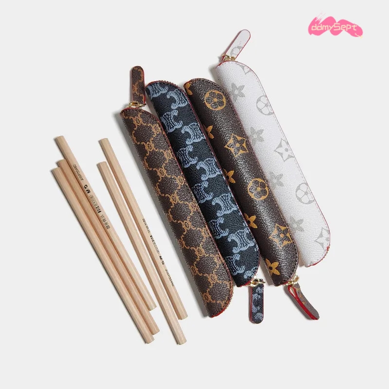 wholesale Simple Classic Old Flower Print Small Capacity Case for Boys and Girls Pencil Insulin Pen Storage Bag 250726 ddmythur