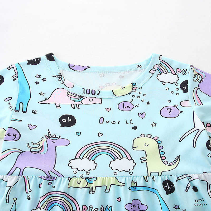 Summer Girls' Dress Children's Dress Printed Pattern OEM