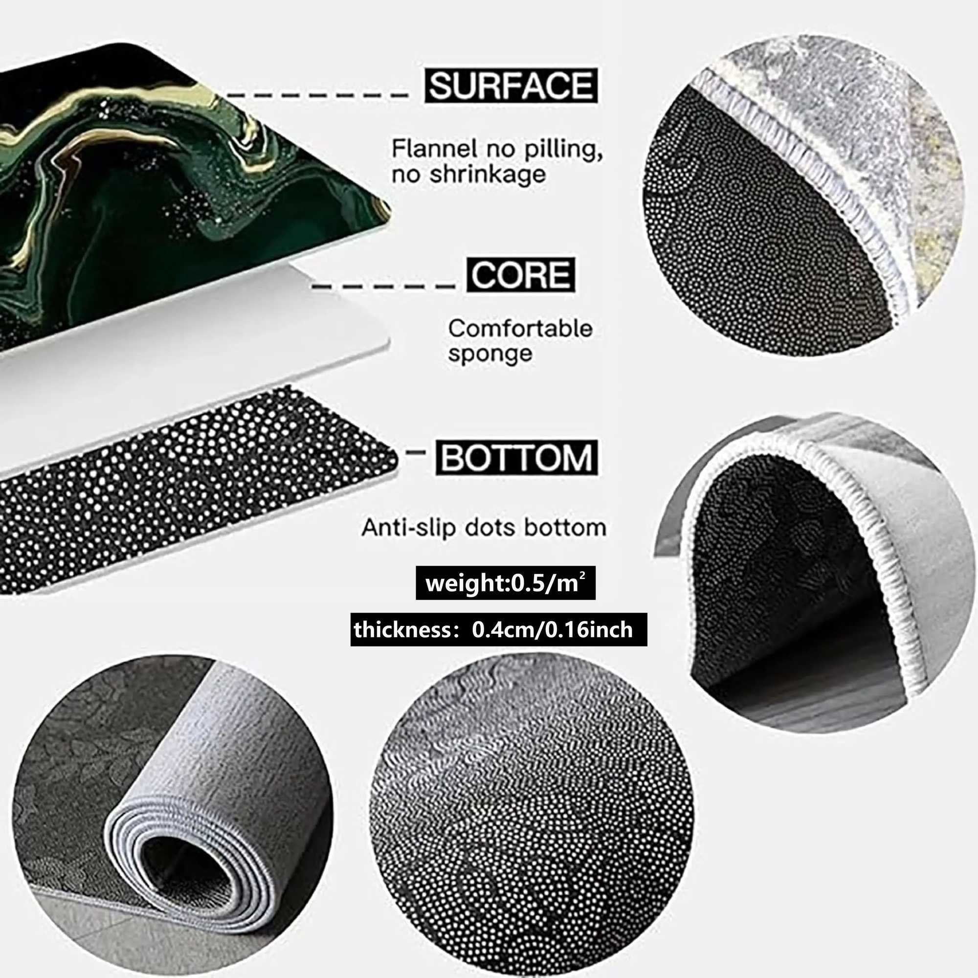 VIKAMA Childrens Room Crystal Pile Rug Stain Resistant Washable Bedroom Bed Rug Game Rug Living Room Crawl Mat Home Decor C250913