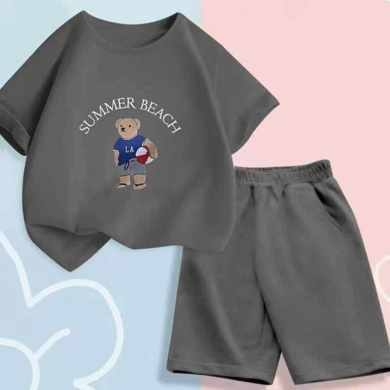 Summer Baby Boy Clothes Set Kid Girls Cartoon Printed Tshirts and Shorts 2 Pieces Suit Children Short Sleeve Outfits Tracksuits C250913