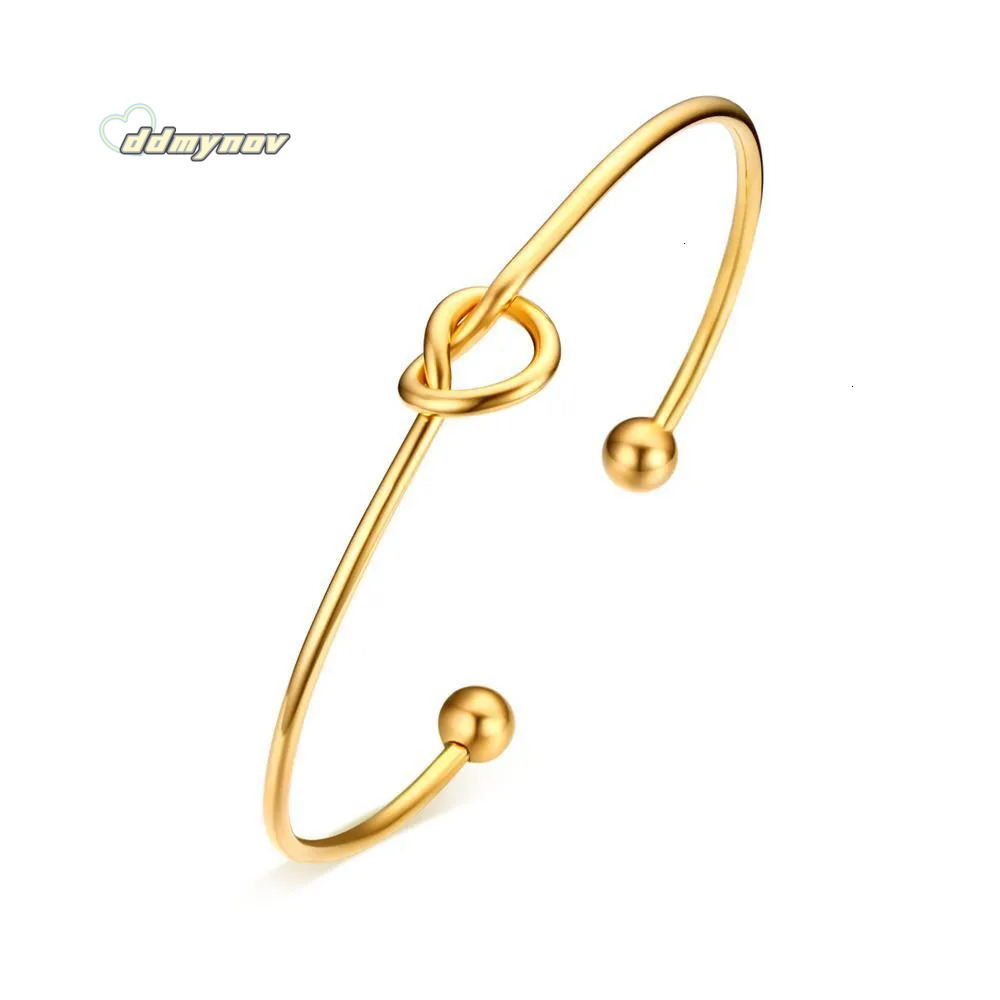 Open Designer Bracelet, Knot Fashion Bracelet Cross-border Wholesale Simple European And American Women's Style Jewelry ddmynov