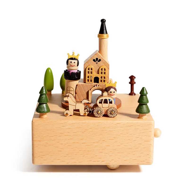 Creative Cartoon Music Box Wooden Handmade Carousels Toy Decorations Childrens Christmas Birthday Gifts C250913