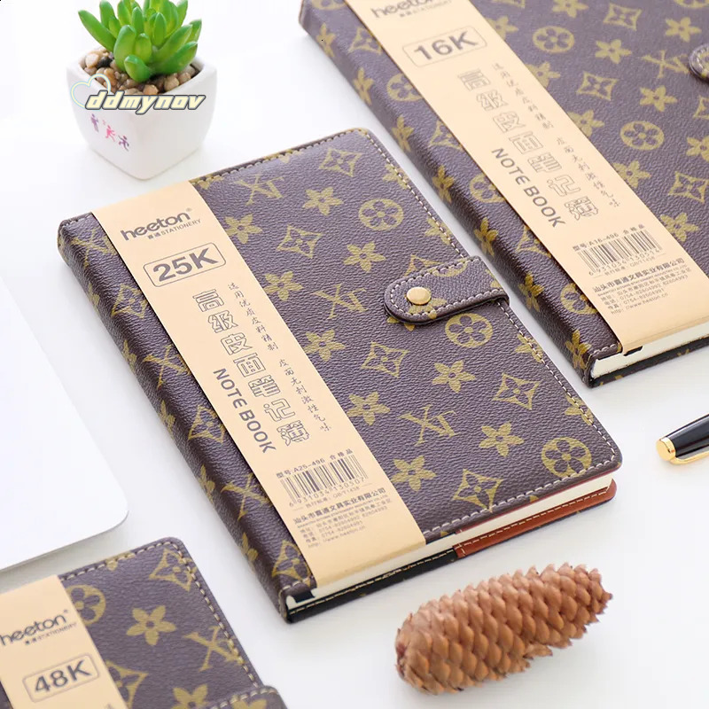 wholesale Diary Book A5 Fashion B5 Notebook Hard Surface Copy 25K Notepad Small Portable A6 Office With Buckle Business 250818 ddmynov