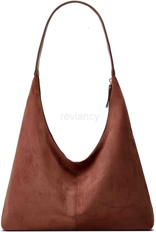 Womens Fashion Suede Shoulder Bags Large Tote Bag Retro Purse Handbag Casual Work Ladies Top Handle SatchelW250913