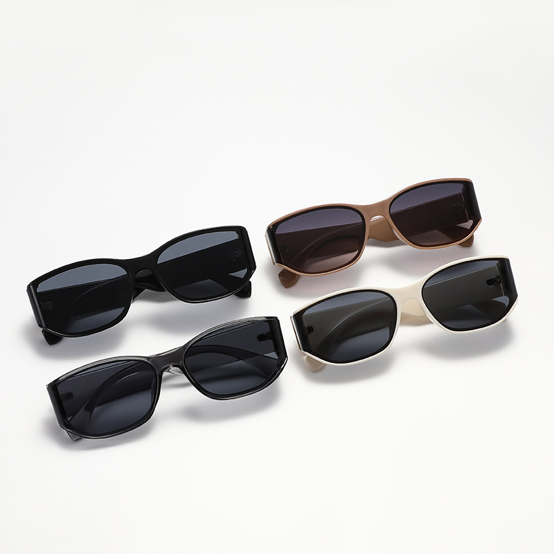 Tinted Lens Trendy Vintage Sunglasses, Square Frame Sunglasses for Everyday Use, Fashion Sunglasses for Outdoor Activities, Valentine's Day Gift
