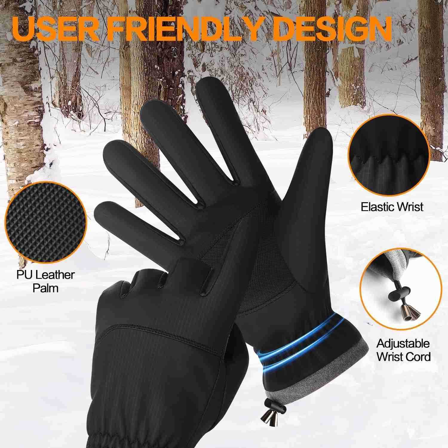 Winter Gloves for Women Running in Cold Weather Touchscreen Gloves for Bike Hiking W250913