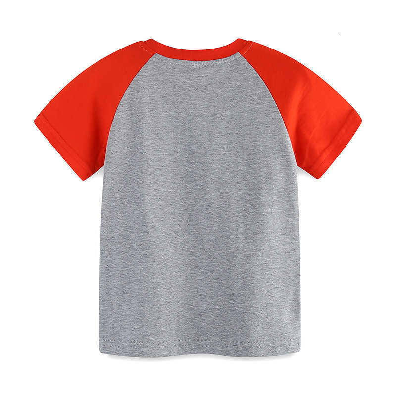 Summer New Boys' Short Sleeve T-Shirt Wind Cartoon Round Neck Top Baby T-Shirt
