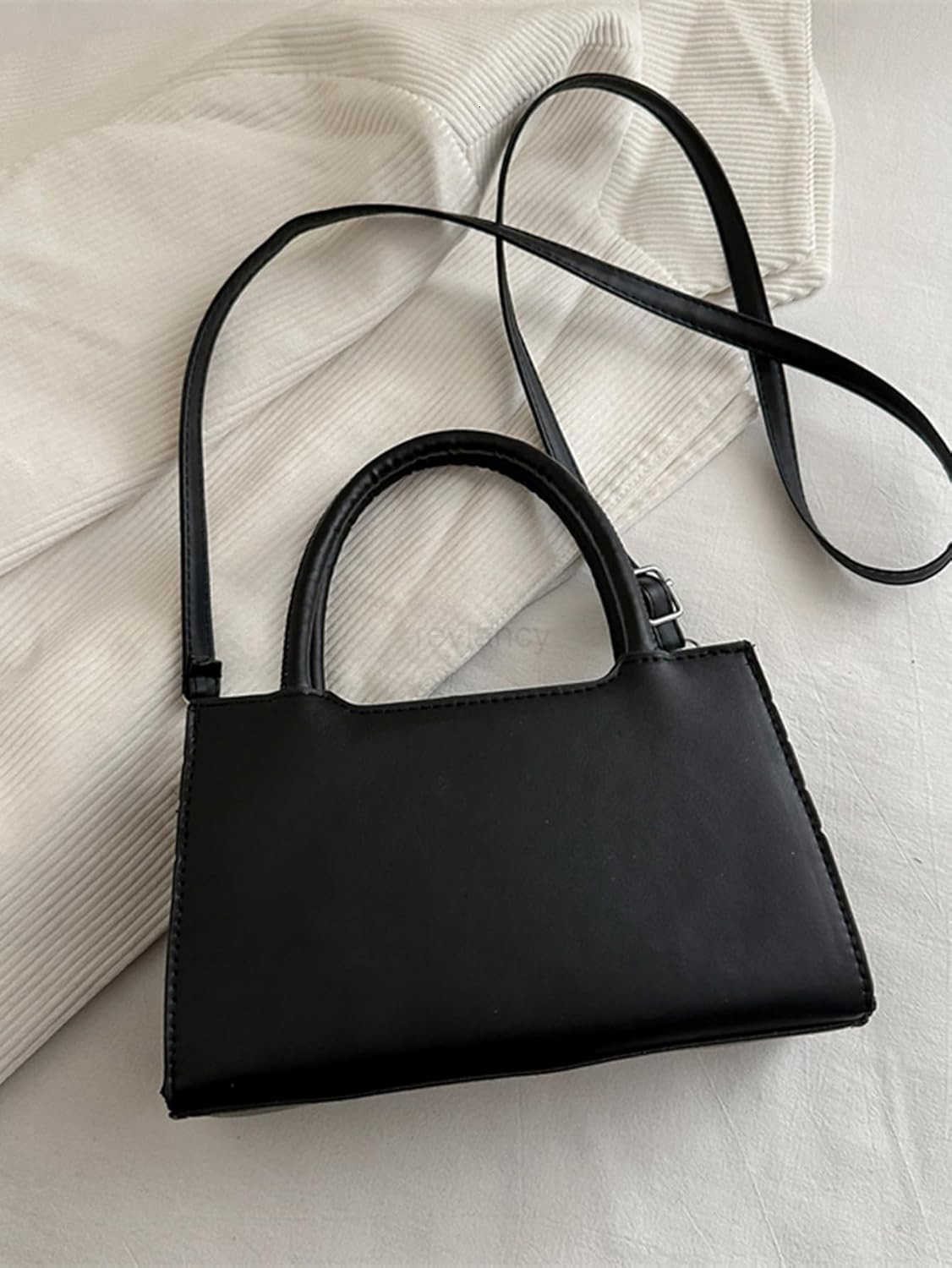 Womens PU Leather Shoulder Handbags Zipper Top Handle Crossbody Bags Elegant Square PursesW250913