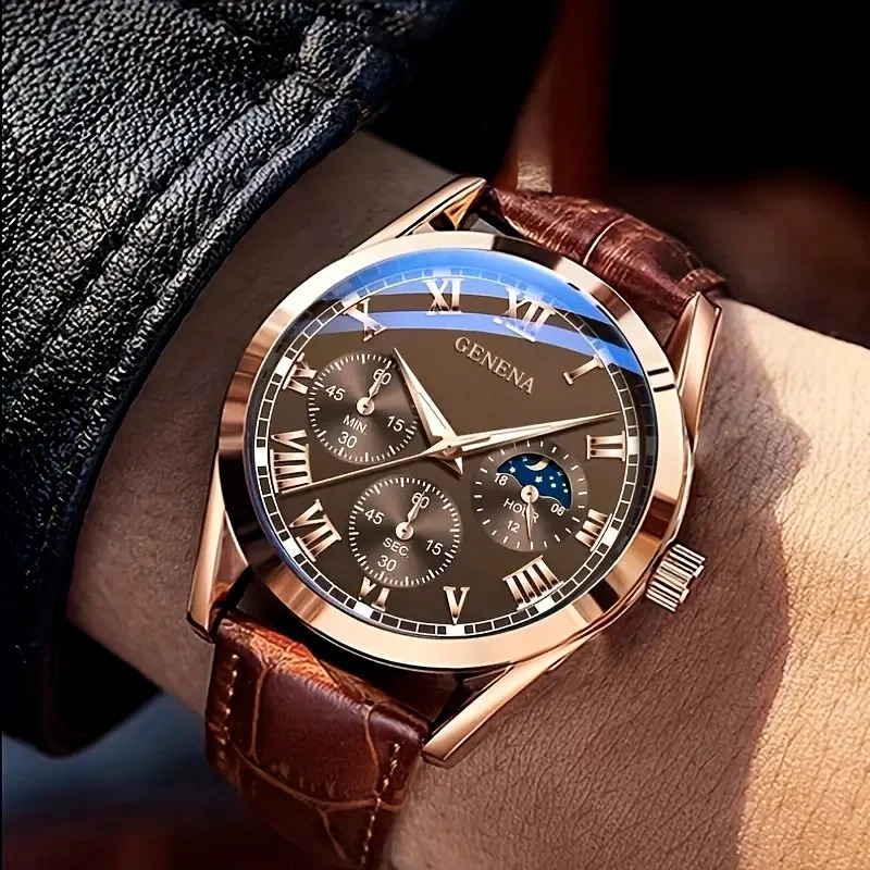 Mens business and casual quartz watch 250912