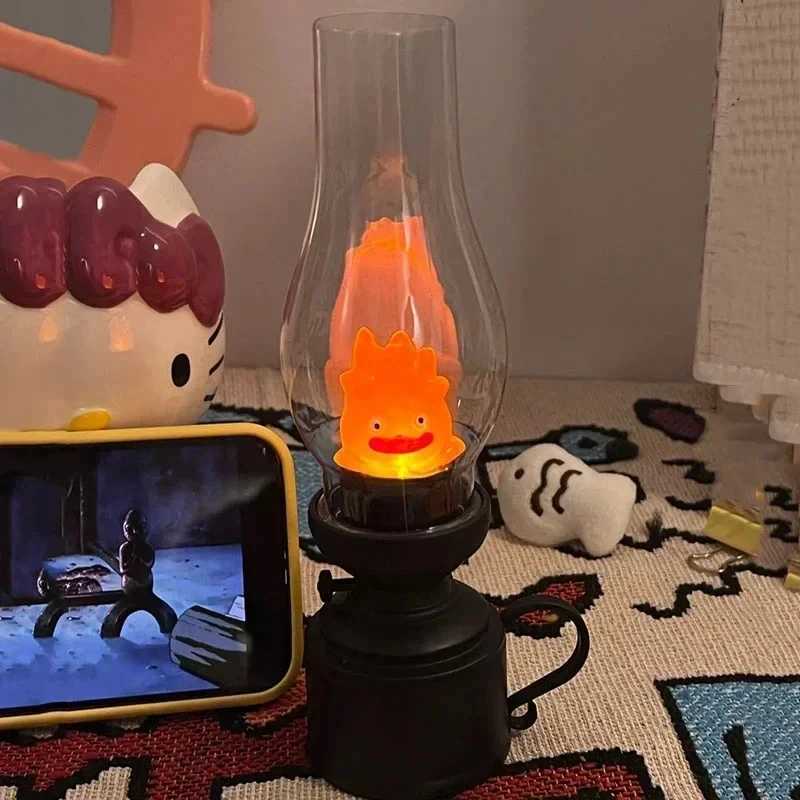 Night Lights Cartoon Anime Flame Lamp Vintage Flame Casifa Night Light Cartoon Anime Flame Home Desktop Decoration Table Lamp C250913