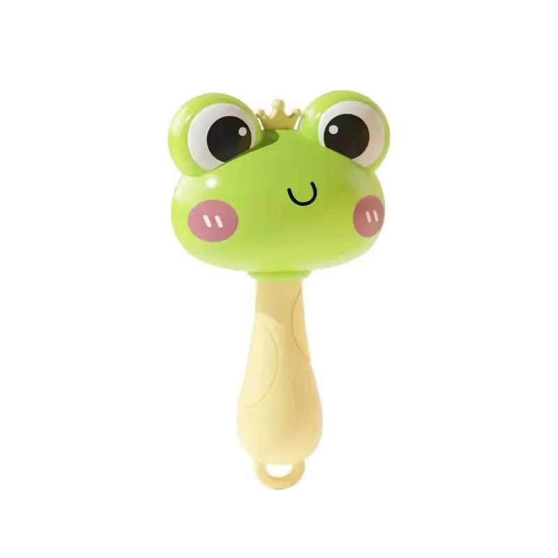Baby Toys Frog Small Sand Hammer Hand Rattles Early Education Sand Hammer Grip Practice Head Up Newborn Toys Baby Rattle C250913