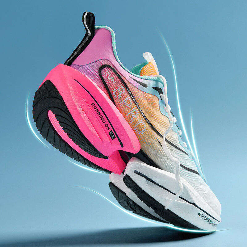 HELONG Running Breathable Outdoor Sports Shoes Lightweight Lace-UP Sneakers for Women Comfortable Athletic Men Training Footwear