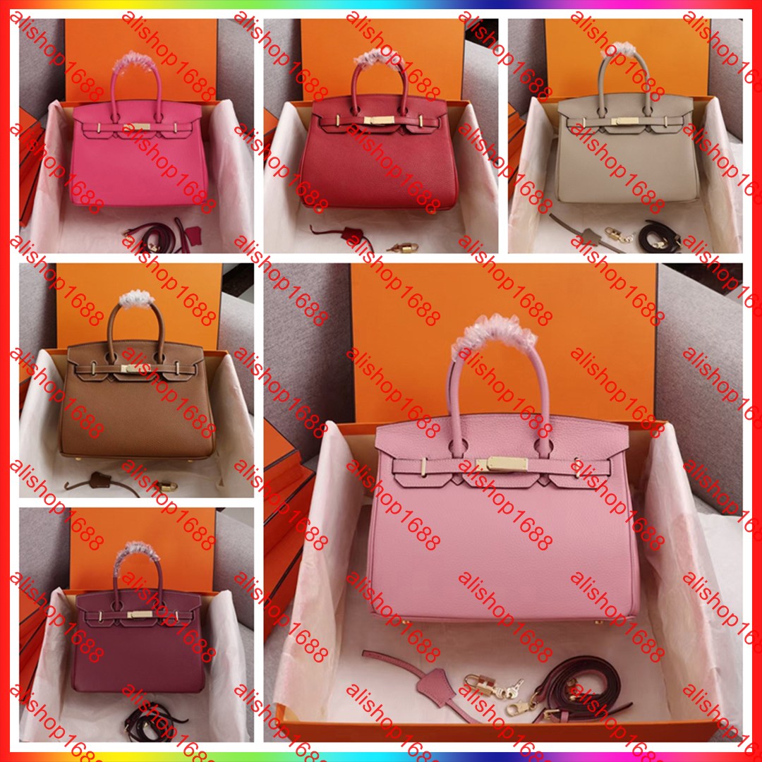 7A Designer Women Bag Handbag Tote High Quality 20cm/25cm/35cm Genuine Leather Handmade Gold Sier Hardware Lock Interior Zipper Pocket Fashion Bags Shoulder bag