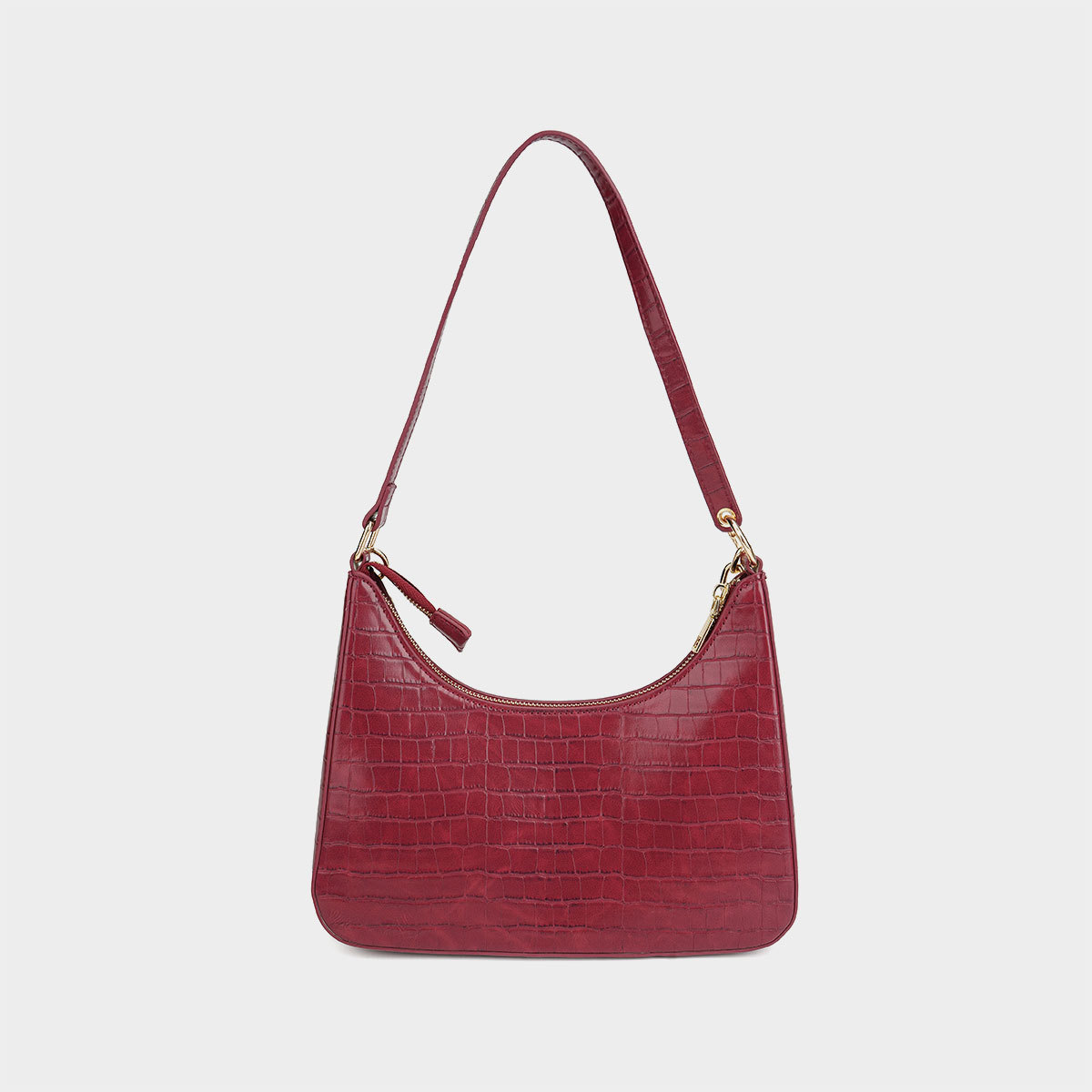 HERMIN 2025 New Crocodile Pattern Single Shoulder Underarm Women's Bag Fashion Crossbody Bag Chain Leather Bag