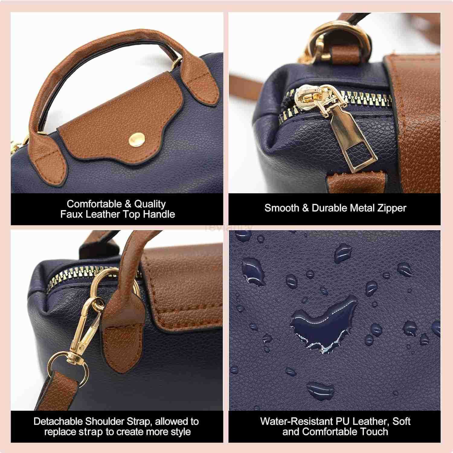 Long Keeper Mini Crossbody Bag for Women Vegan Leather Small Shoulder Handbag Top Handle Tote Hobo Purse Phone Clutch BagW250913