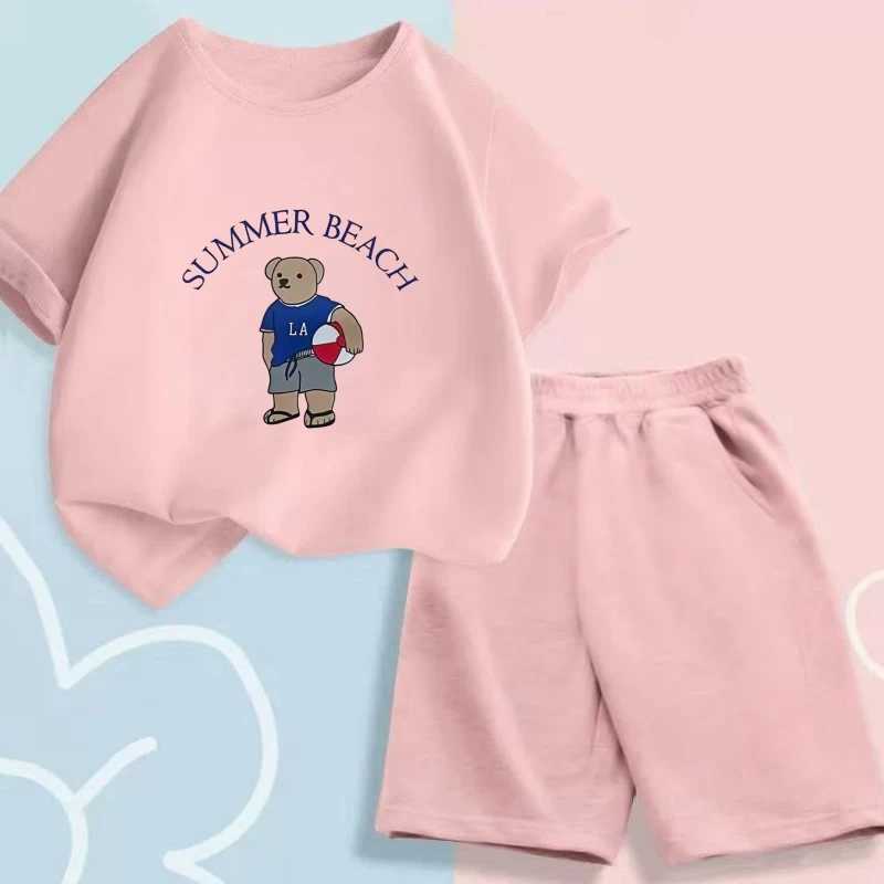 Summer Baby Boy Clothes Set Kid Girls Cartoon Printed Tshirts and Shorts 2 Pieces Suit Children Short Sleeve Outfits Tracksuits C250913