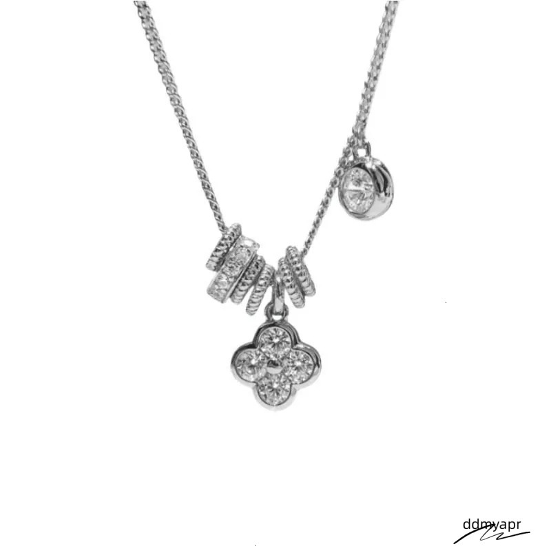 Cool Sensation Running Ring Leaf Flower Necklace For Women 2025 New Design Sense Clavicle Exquisite High-End Neck Chain ddmyapr