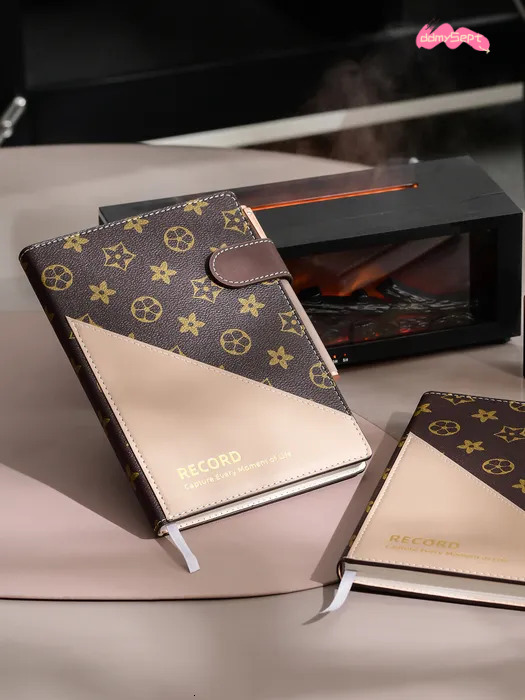 wholesale Creative Art Vintage A5 Hardcover Lined Notebook Business Office High-Quality Printable Meeting Schedule Work Memo High-End Journal 250818 d