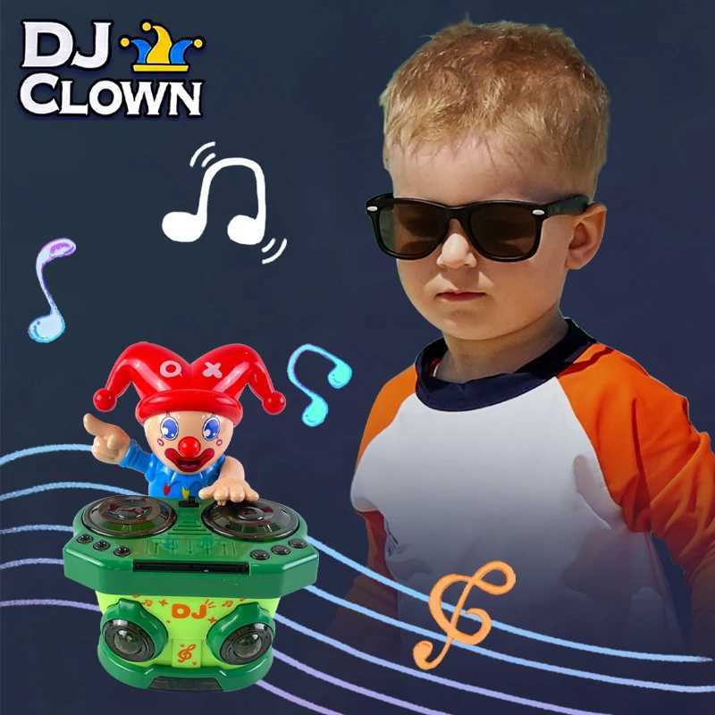 Clown DJ Toy with Music and Moving Turntable Interactive Playset for Kids Develops Imagination and Motor Skills C250913