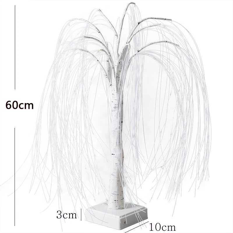 LED Willow Night Light Gypsophila RGB Tree Remote Table Lamp For Home Bedroom Wedding Christmas Indoor Decor Bedside Fairy Light C251122