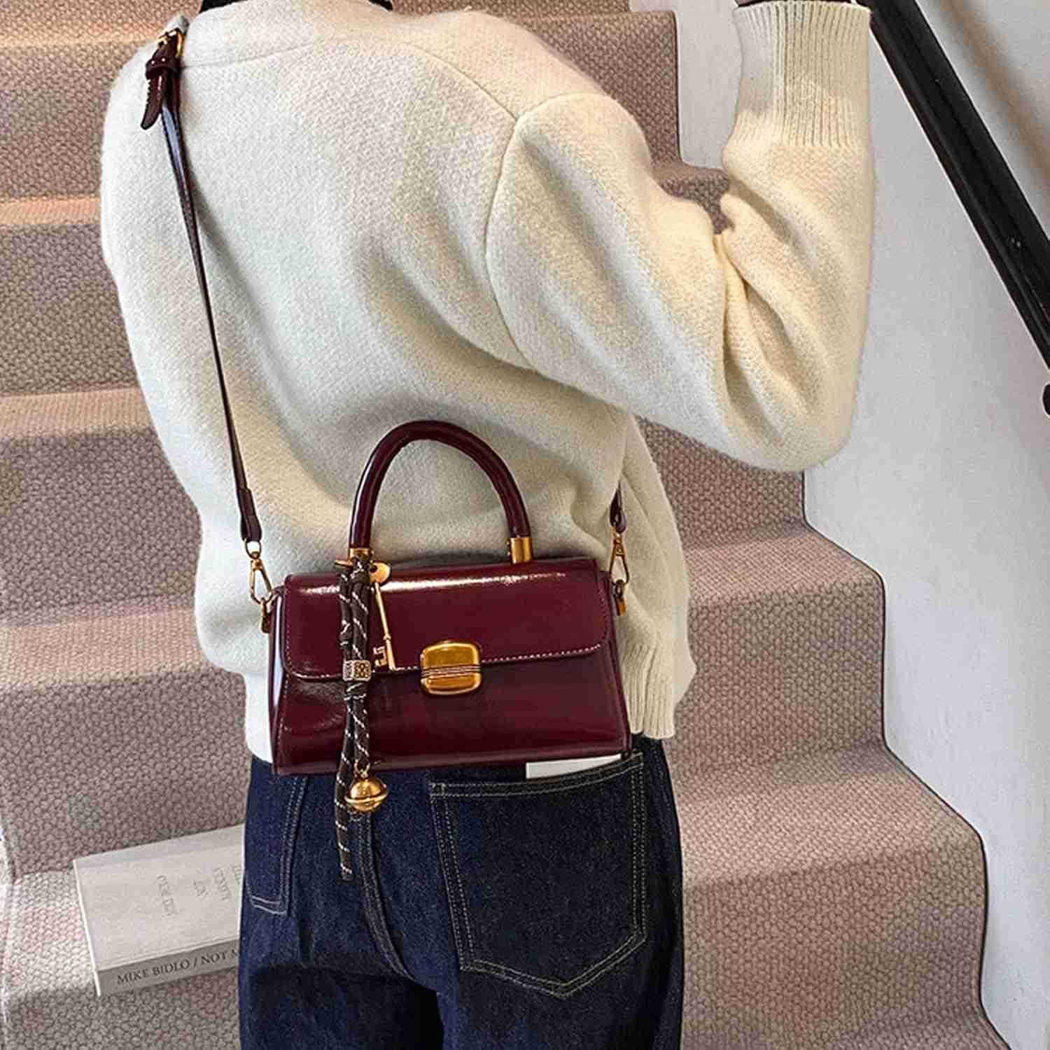 Shoulder Bags Retro Classic Purse Clutch Shoulder Simple HandBag with Zipper Closure Crossbody for WomenW250913