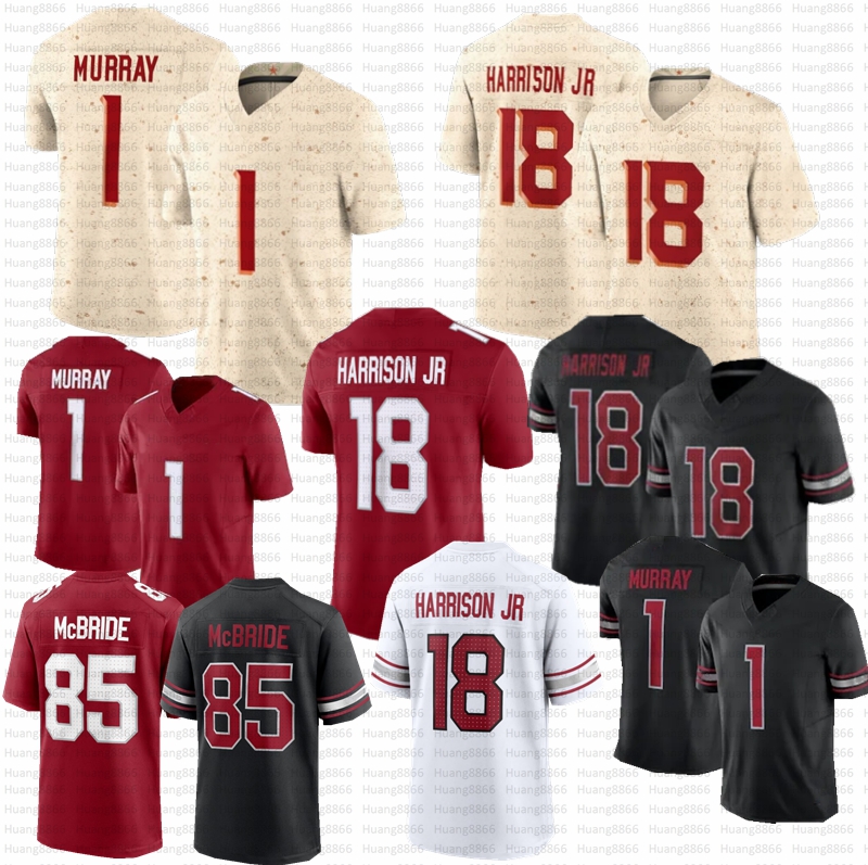 2025 Rivalries Marvin Harrison Jr Football Jerseys Kyler Murray Trey McBride Johnson Jersey