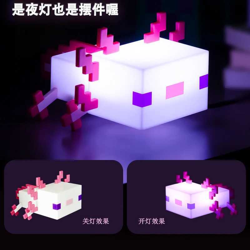 Night light My World axolotl night light model gift C251122