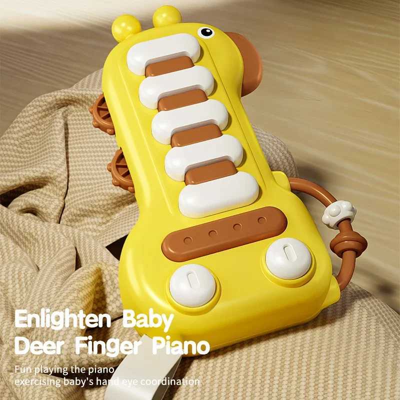 Baby Piano Music Toys Education MultiFunctional Sound Light Deer Finger Interactive Musical Toys for Boys Girls 6 12 Months C250913