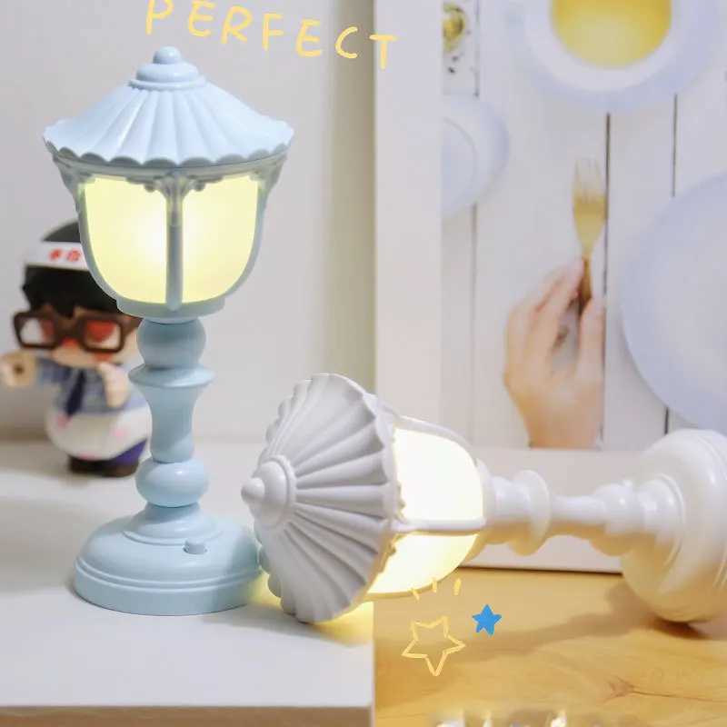 LED Night Light Mini Retro Nightlight Decorative Table Lamp Warm Light Atmosphere Lamp Kids Room Bedside Bedroom Decor C250913